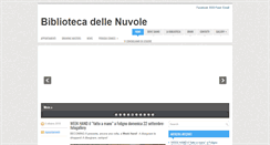 Desktop Screenshot of bibliotecadellenuvole.it